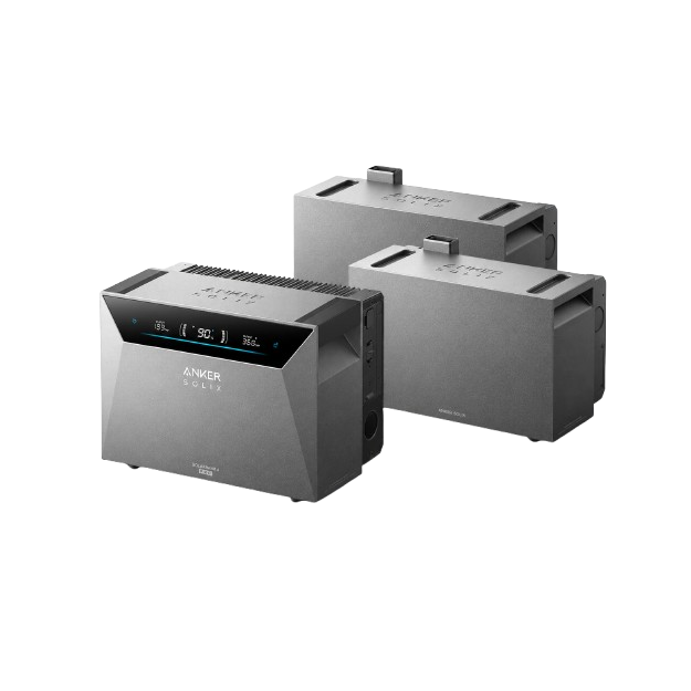 Anker SOLIX Solarbank 4 E5000 Pro Set 15,072 kWh mit 2× BP5000 Erweiterungsakku