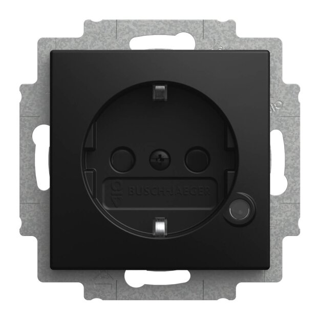 Exklusives Angebot: Busch-Jaeger 20 EUCBL-915 SCHUKO® Steckdosen-Einsatz mit LED Kontrolllicht Safety+ Busch-balance® SI Schwarz matt 2CKA002013A5536 - nur für kurze Zeit!