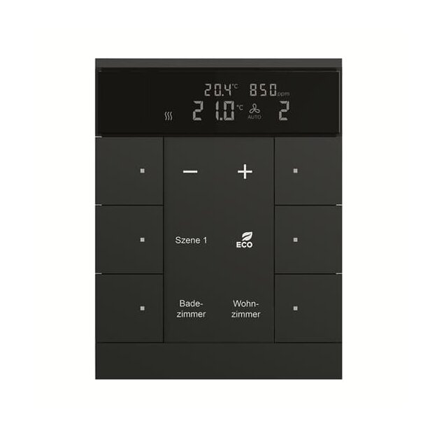 Exklusives Angebot: Busch-Jaeger SBC/U6.0.11-885 HVAC/CO2-Gerät 6-fach Bedienelement schwarz matt 2CKA006330A0058 - nur für kurze Zeit!
