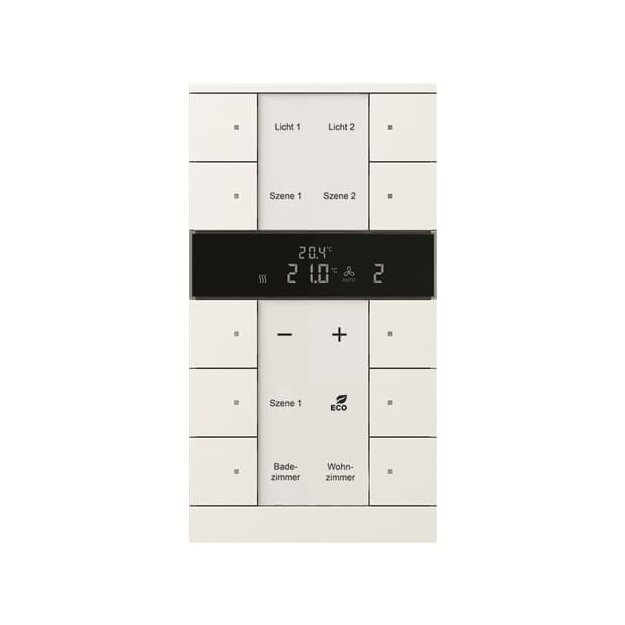 Exklusives Angebot: Busch-Jaeger SBR/U10.0.11-884 HVAC-Gerät 10-fach Bedienelement studioweiß matt 2CKA006330A0051 - nur für kurze Zeit!