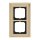 Exklusives Angebot: Busch-Jaeger 1722-838 Abdeckrahmen 2-fach Rahmen (Echtmetall) Messing Busch-dynasty® 2CKA001754A4634 - nur für kurze Zeit!