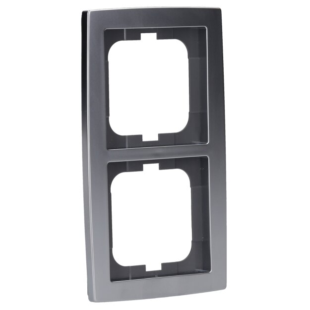 Exklusives Angebot: Busch-Jaeger 1722-80 Abdeckrahmen 2-fach Rahmen (Kunststoff) Chrom Matt solo® 2CKA001754A4105 - nur für kurze Zeit!