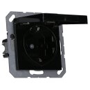 Exklusives Angebot: Jung A1520BFKLSW SCHUKO® Steckdose mit Klappdeckel (Thermoplast bruchsicher) Schwarz Serie A - nur für kurze Zeit!