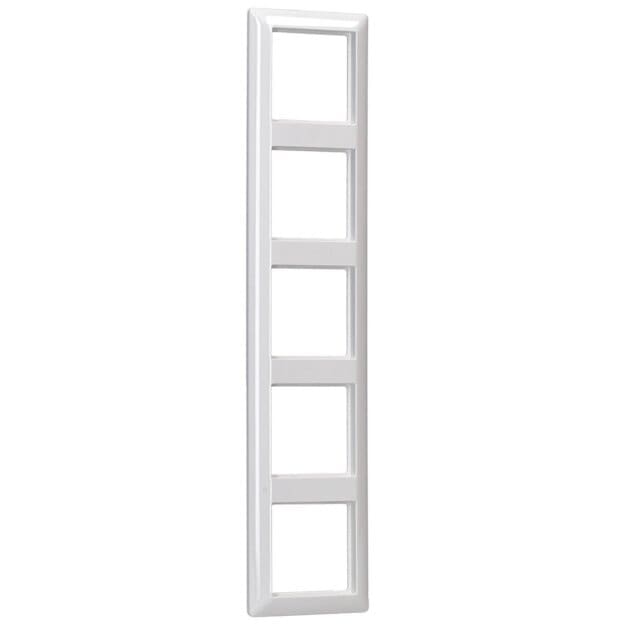 Exklusives Angebot: Jung AS585BFWW Rahmen 5fach (Thermoplast bruchsicher) Alpinweiß Serie AS - nur für kurze Zeit!