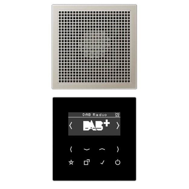 Exklusives Angebot: Jung DABES1 Smart Radio DAB+ Set Mono Edelstahl - nur für kurze Zeit!