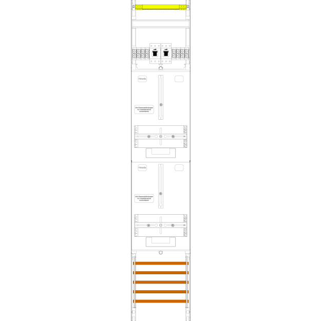 F-Tronic 7143429 Z&auml;hlerfeld Z129-HSS 1-feldrig...
