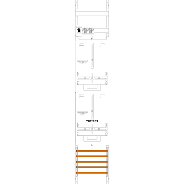 F-Tronic 7143426 Z&auml;hlerfeld Z119T-HSS,1-feldrig...