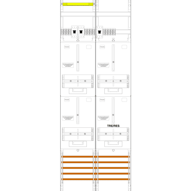 F-Tronic 7143383 Z&auml;hlerfeld Z239T-HSP,2-feldrig...