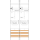 F-Tronic 7141564 Zählerfeld Z227-ZSK-HSS 2-feldrig H=1050mm 2-3.HZ 2 ZSK-Set 2 HSS Z227-ZSK-HSS
