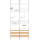 F-Tronic 7141563 Zählerfeld Z217T-ZSK-HSS 2-feldrig H=1050mm 1-3.HZ 1 ZSK-Set 1 HSS 1 TRE Z217T-ZSK-HSS