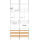 F-Tronic 7141513 Zählerfeld Z217T-ZSK-HSP 2-feldrig H=1050mm 1-3.HZ 1 ZSK-Set 1 HSP 1 TRE Z217T-ZSK-HSP