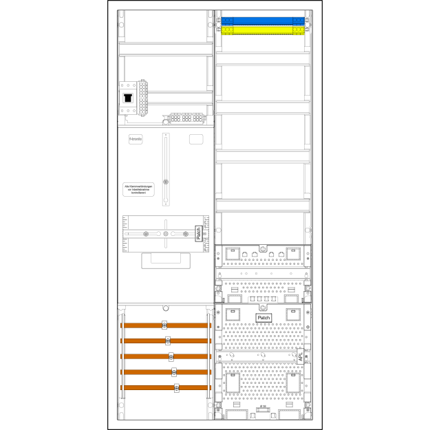 F-Tronic 7190076 Komplettschrank Z721ARHP 1 ZP 3HZ VAPZRFZ HSP BPWAN Z721ARHP