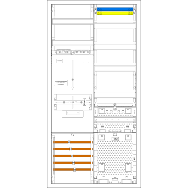 F-Tronic 7190075 Komplettschrank Z721AR 1 ZP 3HZ VAPZRFZ BPWAN Z721AR