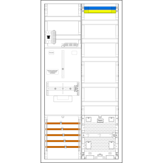 F-Tronic 7190073 Komplettschrank Z721AHP 1 ZP 3HZ VAPZ HSP BPWAN Z721AHP