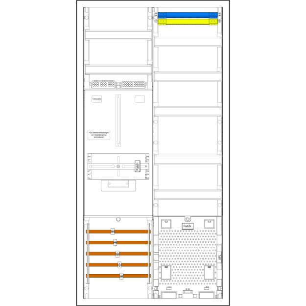F-Tronic 7190072 Komplettschrank Z721A 1 ZP 3HZ VAPZ BPWAN Z721A