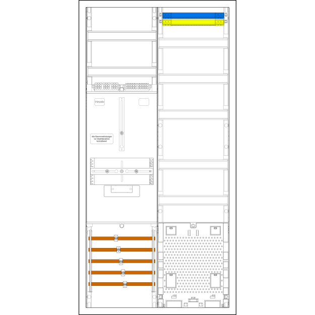 F-Tronic 7190071 Komplettschrank Z721AL 1 ZP 3HZ VAPZ Z721AL