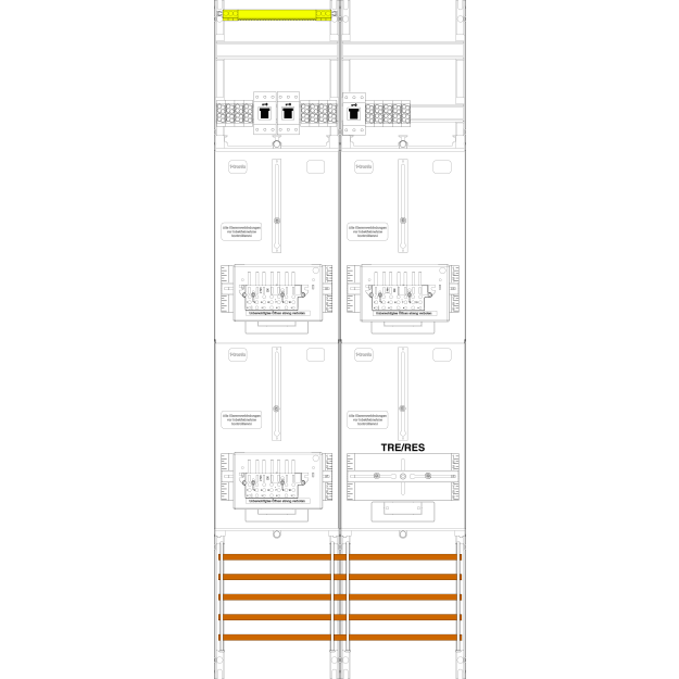 F-Tronic 7143583 Z&auml;hlerfeld Z239T-ZSK-HSS 2-feldrig...