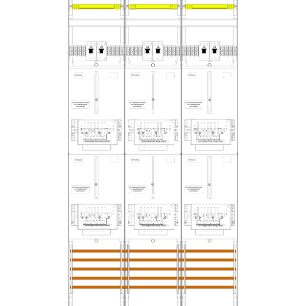F-Tronic 7143586 Z&auml;hlerfeld Z369-ZSK-HSS 3-feldrig...