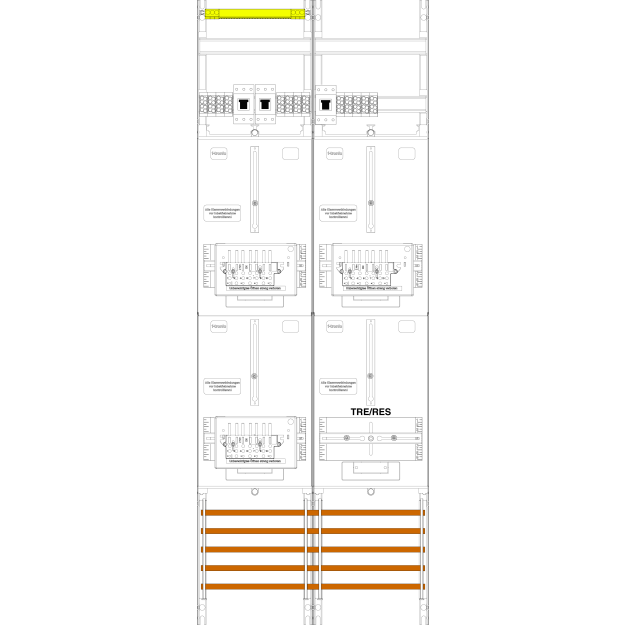 F-Tronic 7143533 Z&auml;hlerfeld Z239T-ZSK-HSP 2-feldrig...