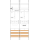 F-Tronic 7141363 Zählerfeld Z217T-HSP,2-feldrig H=1050mm,1-3.HZ HSP,1 TRE Z217T-HSP