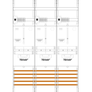 F-Tronic 7141421 Zählerfeld Z337-16-HSS 3-feldrig...