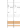 F-Tronic 7141414 Zählerfeld Z227-HSS 2-feldrig H=1050mm 2-3.HZ 2 HSS Z227-HSS