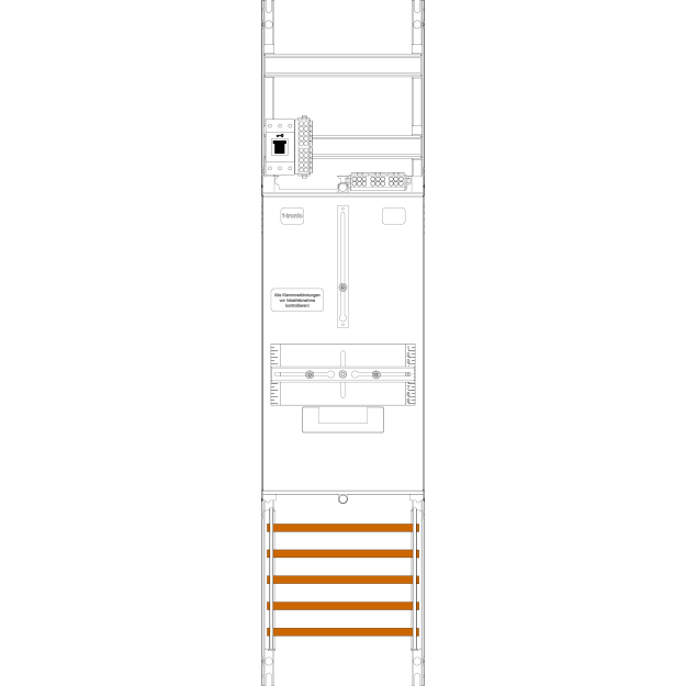 F-Tronic 7141411 Zählerfeld Z117-HSS 1-feldrig H=1050mm 1-3.HZ 1 HSS Z117-HSS
