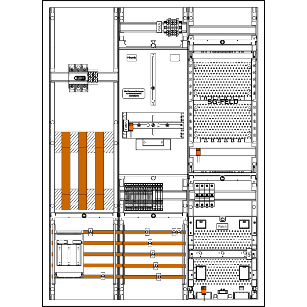 F-Tronic 7198061 Wandlerschrank 3HZ 100A TAR26 Z731SGAW100TAR NH-Trenner VDE-AR-N 4100:2026 Z731SGAPZW100TAR
