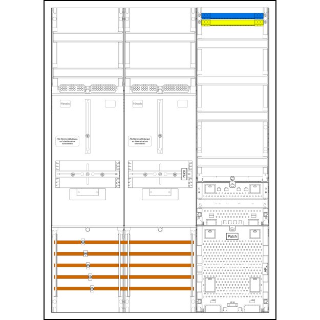 F-Tronic 7190480 Komplettschrank Z732AR 2 ZP 3HZ VAPZRFZ BPWAN Z732AR