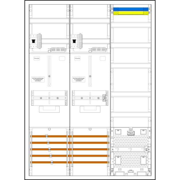 F-Tronic 7190478 Komplettschrank Z732AHP 2 ZP 3HZ VAPZ HSP Z732AHP