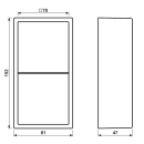 Exklusives Angebot: Jung LC582A235 Aufputz-Kappe 2fach...