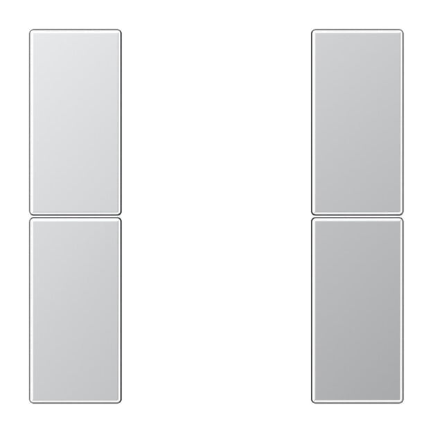 Exklusives Angebot: Jung AL2502TSA Tastensatz komplett 2fach (lackiertes Aluminium) Aluminium Serie LS - nur für kurze Zeit!