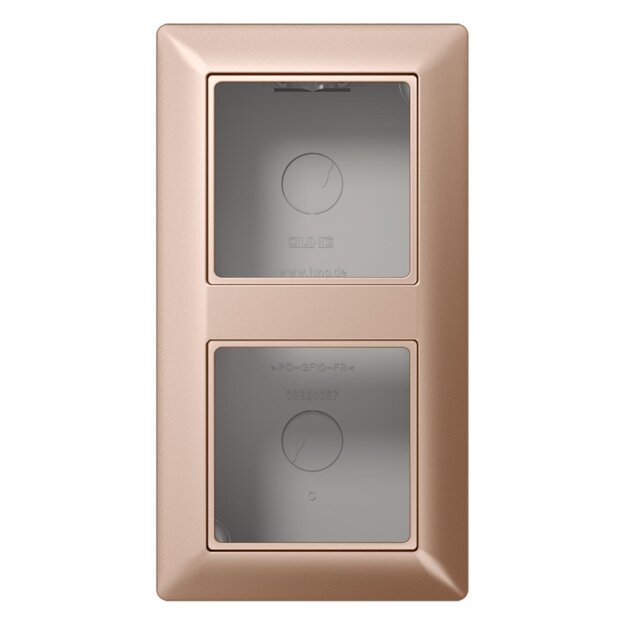 Exklusives Angebot: Jung AS582ACH Aufputz-Kappe 2fach (Duroplast) Champagner Serie AS - nur für kurze Zeit!