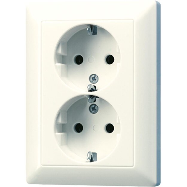 Exklusives Angebot: Jung AS5020U SCHUKO-Steckdose 2fach (Duroplast) Weiß Serie AS - nur für kurze Zeit!