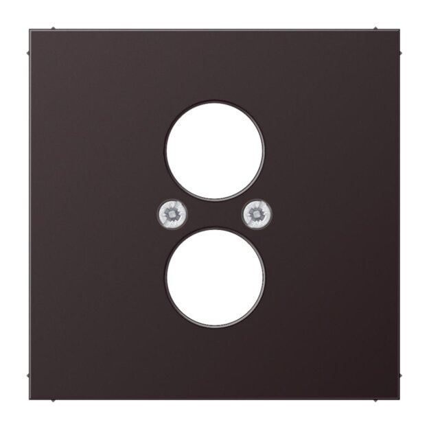 Exklusives Angebot: Jung AL2962-2D Abdeckung f. 2 Kleinsteckdosen (lackiertes Aluminium) Dark Serie LS - nur für kurze Zeit!