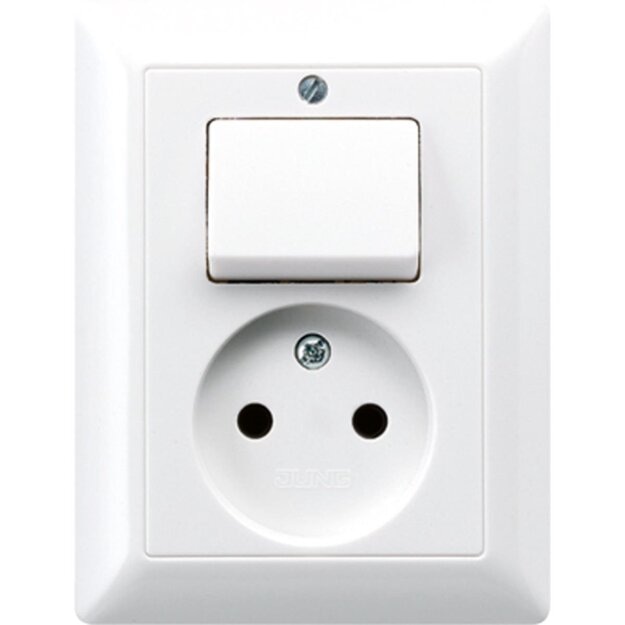 Exklusives Angebot: Jung AS5546EUWW Schalter + Steckdose Alpinweiß Serie AS - nur für kurze Zeit!