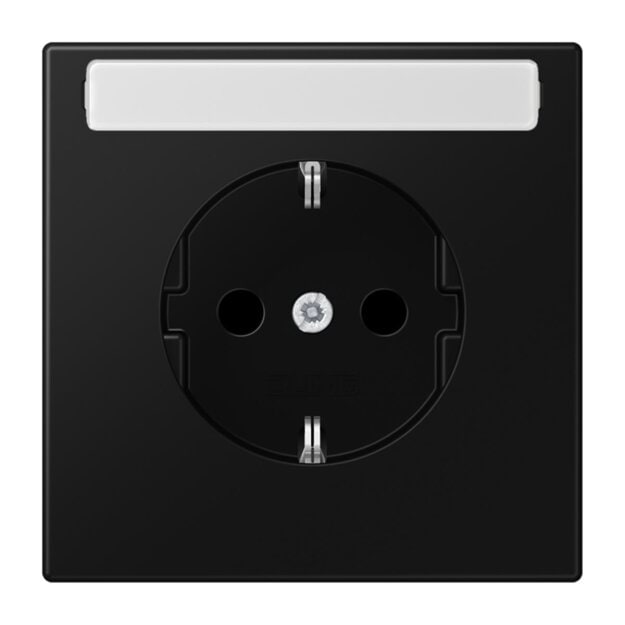 Exklusives Angebot: Jung LS1520KINASWM Schuko Steckdose m. Schriftfeld klein (Duroplast) Graphitschwarz Matt Serie LS - nur für kurze Zeit!