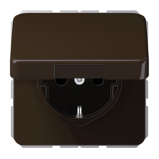 Exklusives Angebot: Jung CD1520BFKIKLBR SCHUKO Steckdose m.Klappdeckel (Thermoplast bruchsicher) Braun Serie CD - nur für kurze Zeit!