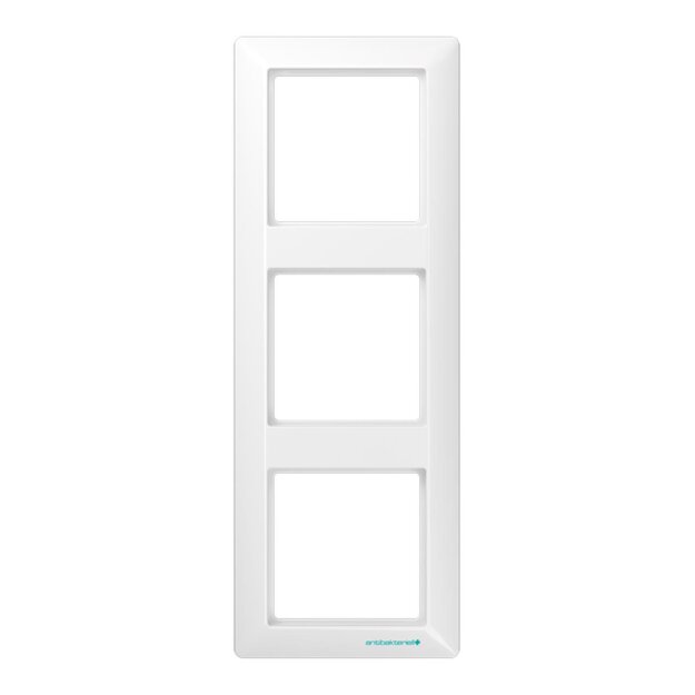 Exklusives Angebot: Jung ABAS583WW Rahmen 3fach (Duroplast antibakteriell) Alpinweiß Serie AS - nur für kurze Zeit!