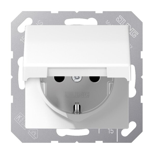 Exklusives Angebot: Jung SPAS1520KLWW SCHUKO-Steckdose Safety+ mit Klappdeckel Duroplast antimikrobiell Alpinweiß - nur für kurze Zeit!
