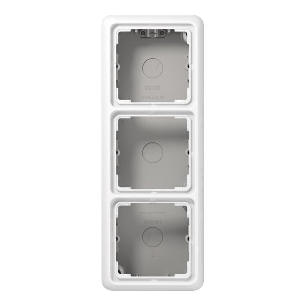 Exklusives Angebot: Jung CD583AWW Aufputz-Kappe m. Rahmen 3fach (Duroplast) Alpinweiß Serie CD - nur für kurze Zeit!