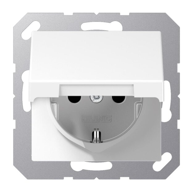 Exklusives Angebot: Jung A1520KIKLWW SCHUKO® Steckdose mit Klappdeckel Alpinweiß Serie A - nur für kurze Zeit!