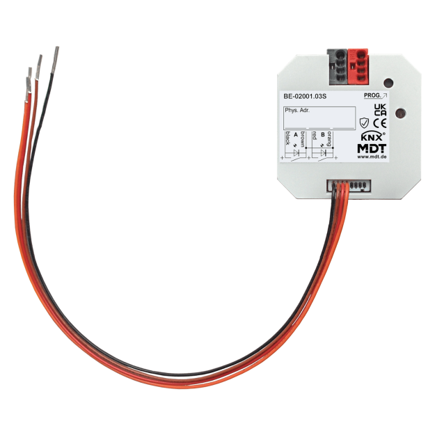 MDT BE-02001.03S KNX Tasterschnittstelle / Tasterinterface 2-fach UP potentialfrei Secure