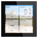 MDT GTS-04TS.01S KNX Glas Touch Smart 4 Zoll KNX Data...