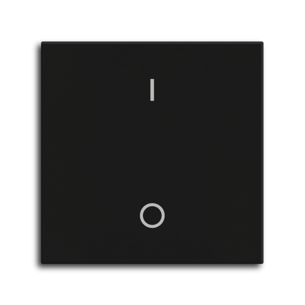 MDT TAL-55BW1B06.02 Wippe für KNX Taster Light 55 Basic 1-fach Schwarz matt