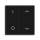 MDT TAL-55BW2D06.02 Wippe für KNX Taster Jalousie Light 55 Basic 2-fach Schwarz matt