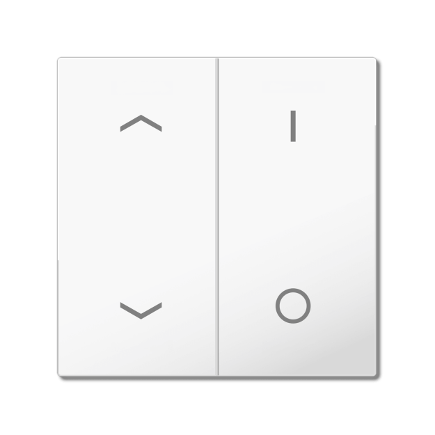 MDT TAL-55BW2C02.02 Wippe für KNX Taster Jalousie Light 55 Basic 2-fach Reinweiß glänzend
