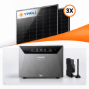 1215W Balkonkraftwerk mit Speicher - 3x Yingli 405W...