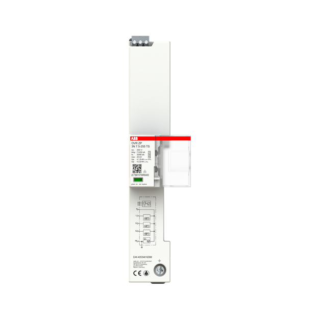 ABB OVR ZP 3N 7.5-255 TS Kombiableiter Typ 1+2+3 4p 7.5kA/Pol für 230/400V TS 2TE TNS/TT Netze 2CTB815799R6400