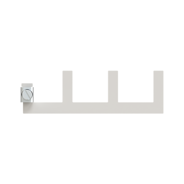 ABB OVR+ T1-T2 Busbar TNC Phasenschiene 3p für TNC-Netz zur Aufnahme von 3x OVR+ 1L 25-266 2CTB812000R0021